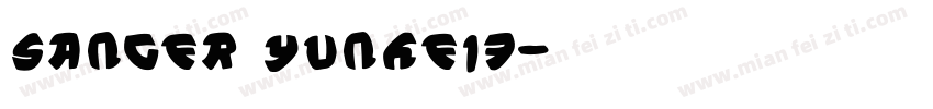Sanger yunhei3字体转换